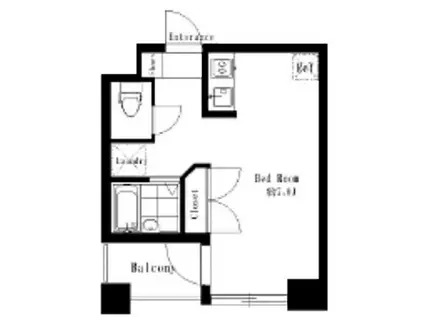 シンシア銀座イースト(ワンルーム/10階)の間取り写真