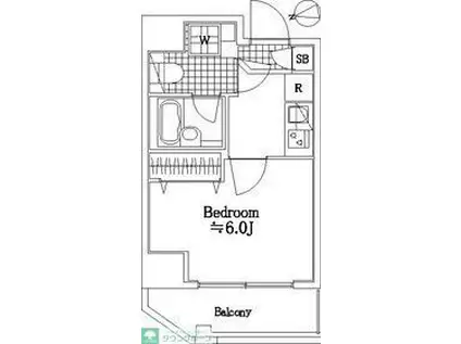 ラ・エテルノ大島ドゥーエ(1K/9階)の間取り写真