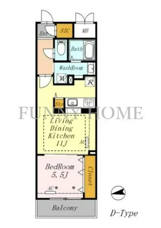 AZALETY上北沢 1階階 間取り