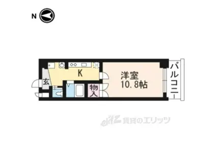 アートプラザ・ミー(1K/4階)の間取り写真