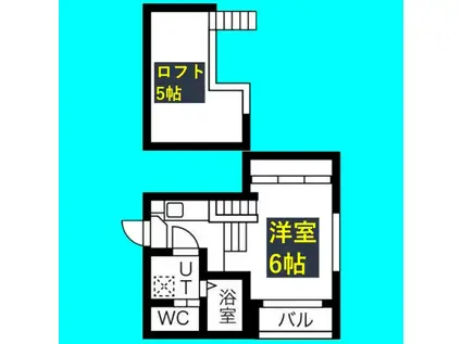 ブランドール(1K/2階)の間取り写真