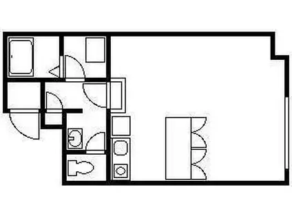 オーキッドバーン(1K/7階)の間取り写真
