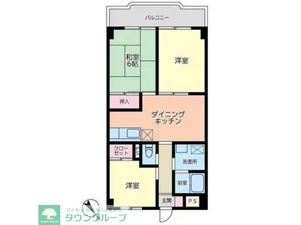 コーラルリーフ(3DK/1階)の間取り写真