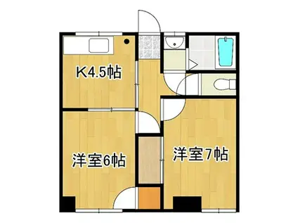 ルネスアレイゼ(2K/3階)の間取り写真