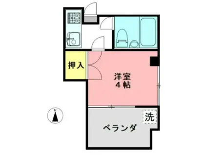 仙台屋ビル(1K/3階)の間取り写真