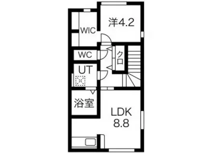 メゾンフェリシテ(1LDK/2階)の間取り写真