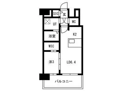 メイクスアート新栄III(1LDK/13階)の間取り写真