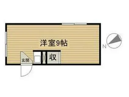 いずみ荘(ワンルーム/1階)の間取り写真