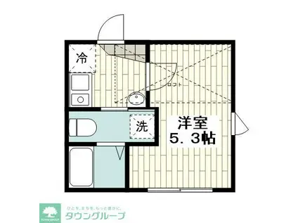 横浜市金沢区富岡西2丁目PJ(1K/2階)の間取り写真