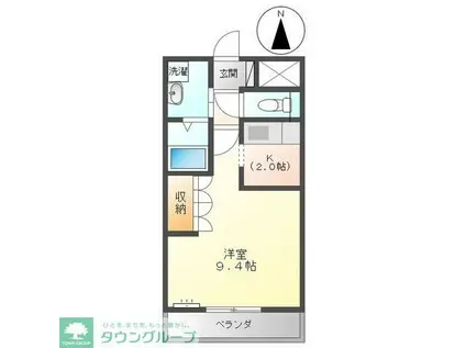 GRACE MR(1K/2階)の間取り写真