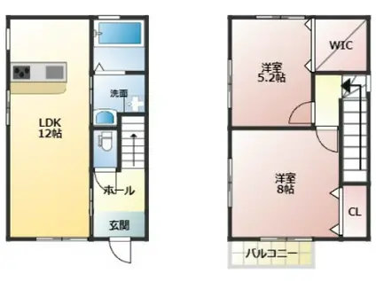 ユニティー・プラスパーIII(2LDK/1階)の間取り写真