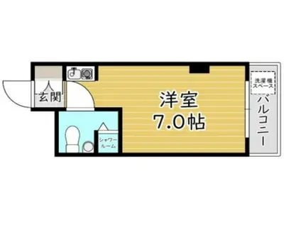 マンションのぞみ(ワンルーム/4階)の間取り写真