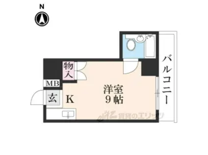 ドリーム吉兆(ワンルーム/2階)の間取り写真