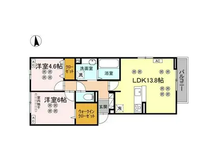 カメリアメゾン(2LDK/3階)の間取り写真