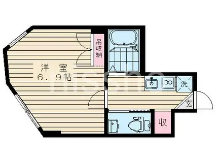 ベスパ赤塚新町(1K/1階)の間取り写真