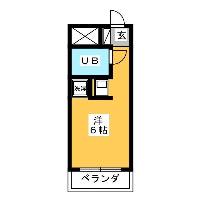 シティコア岐阜(ワンルーム/2階)の間取り写真