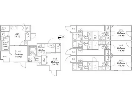 エリタージュ(1K/2階)の間取り写真