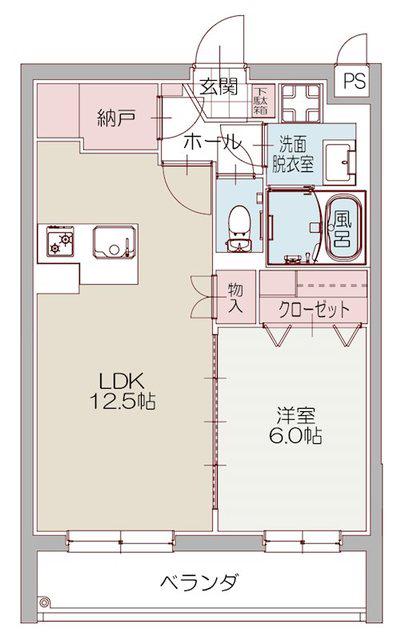 S.COURT 沼津駅北(1LDK/3階)の間取り写真