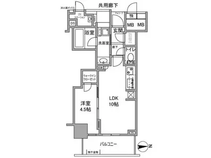 レオパレス小茂根(1K/2階)の間取り写真