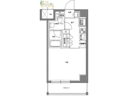 パティーナ川崎南(1K/3階)の間取り写真