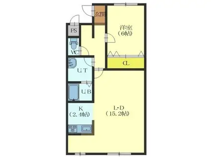 NEXTIII(1LDK/3階)の間取り写真