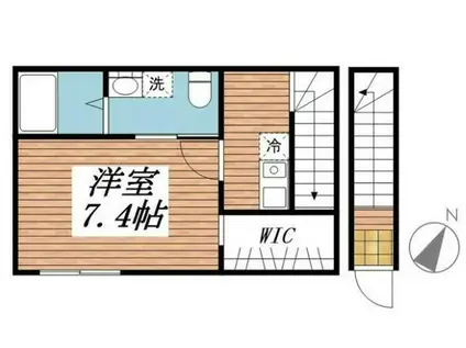 パークステート桜(1K/2階)の間取り写真