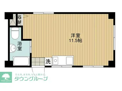 K・MORITA BLDG(1K/3階)の間取り写真