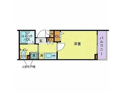 トーシンフェニックス牛込神楽坂(1K/2階)の間取り写真