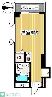 セリンライフ1番館(ワンルーム/1階)の間取り写真