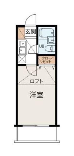 グランドール日野(1K/2階)の間取り写真