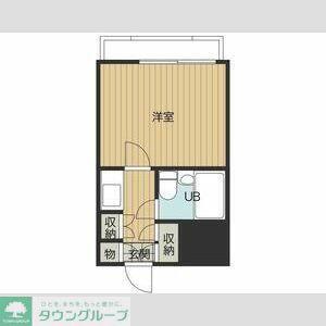 JUN平山城(1K/3階)の間取り写真