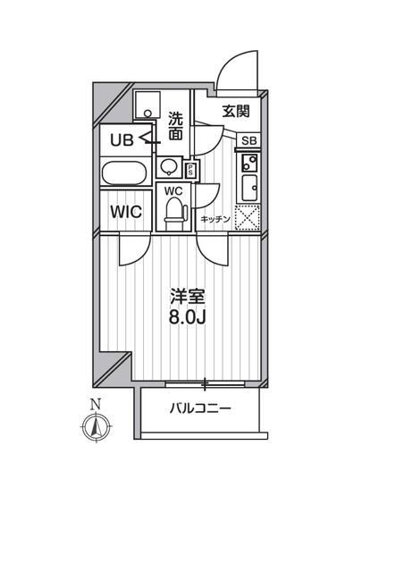 レピュア錦糸町(1K/3階)の間取り写真