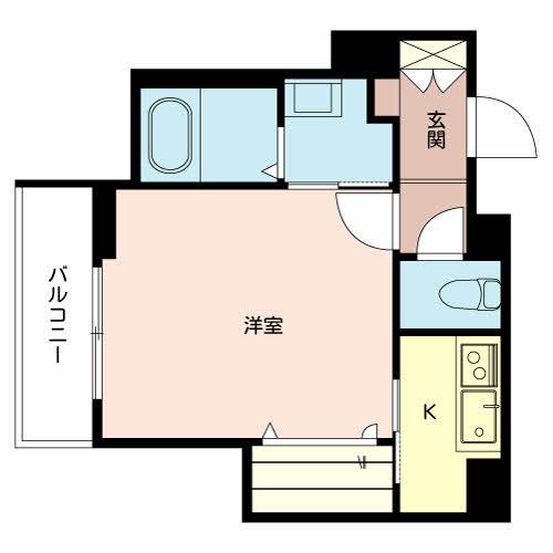 シャーメゾン アリビオ(1K/3階)の間取り写真