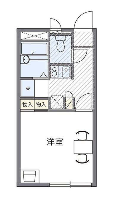 ベアート(1K/1階)の間取り写真