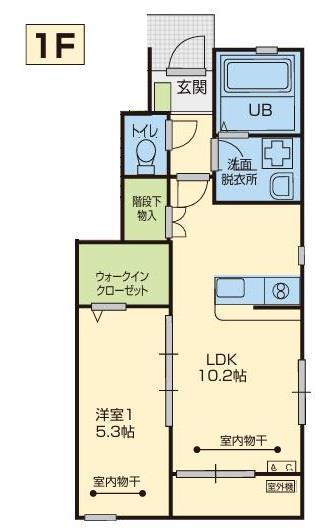 エクセレントL&A(1LDK/1階)の間取り写真