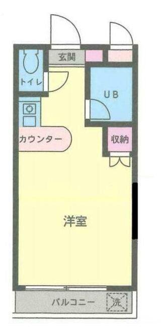 エクセレント海老名(ワンルーム/3階)の間取り写真