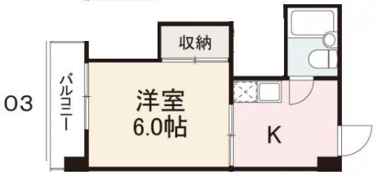 コート紙町IX(1K/2階)の間取り写真