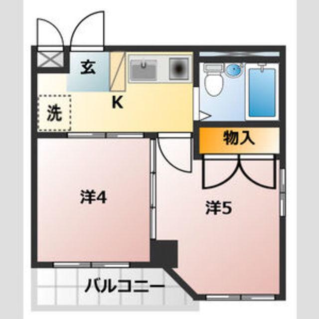FONT45(2K/3階)の間取り写真