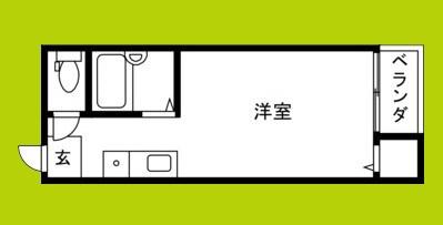 アリーテ今川(ワンルーム/1階)の間取り写真