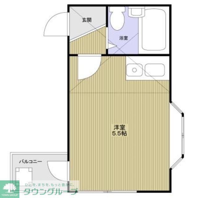 サンバレー大成(1K/1階)の間取り写真