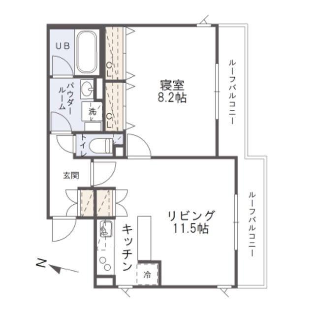 PASEO代々木(1LDK/4階)の間取り写真