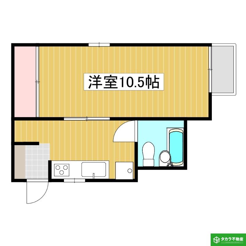 ウイング寿(1K/5階)の間取り写真