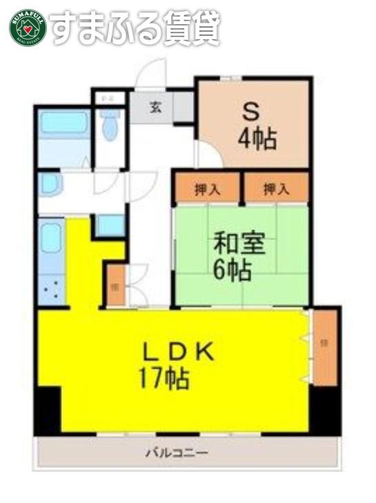 エルメディコ(1SLDK/3階)の間取り写真