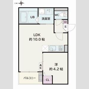 JACK SHOHOVII(1LDK/3階)の間取り写真
