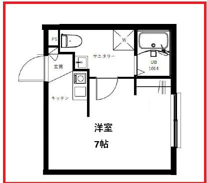 アールエスシー西新井(ワンルーム/2階)の間取り写真
