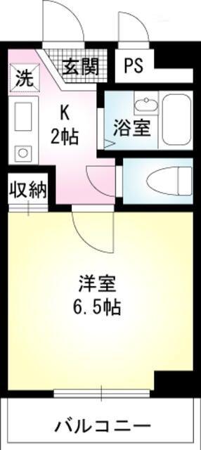 エステート岡野(1K/3階)の間取り写真