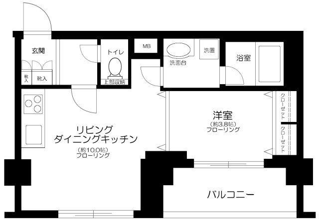 DUO SCALA KOJIMACHI デュオ・スカーラ麹町(1LDK/2階)の間取り写真