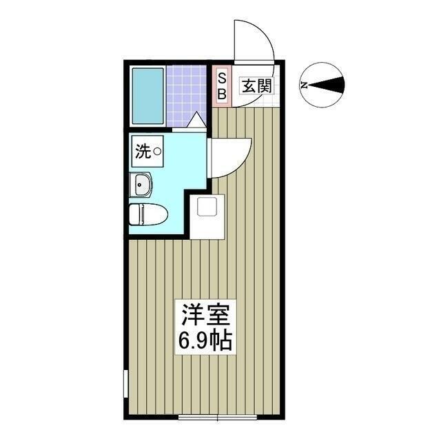 ハイドパーク本厚木(ワンルーム/3階)の間取り写真