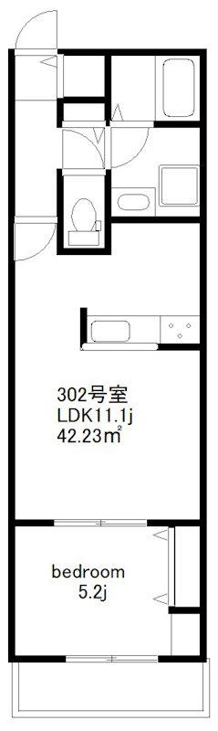 ミライズ(1LDK/3階)の間取り写真