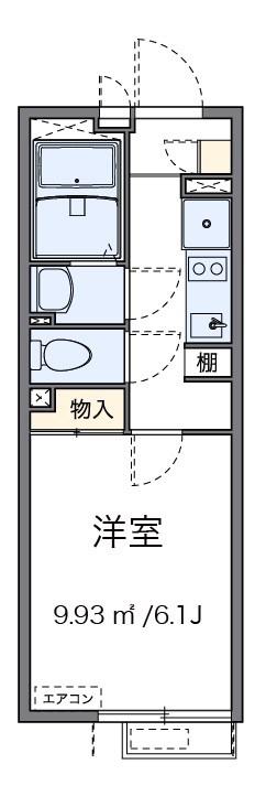 ハイツ カリメラ(1K/1階)の間取り写真